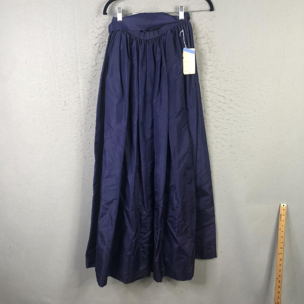 VINTAGE Albert Capraro Skirt Womens 10 Purple Maxi Belted Evening Formal 70s